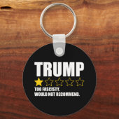 Trump - Too Fascisty Would Not Recommend Schlüsselanhänger (Rückseite)