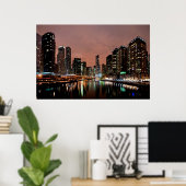 Trump Tower am Fluss Chicago Poster (Heimbüro)