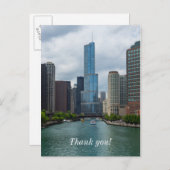 Trump Tower Chicago River Danke Postcard Postkarte (Vorne/Hinten)
