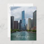 Trump Tower Chicago River Denken Sie an Sie Postkarte (Vorne/Hinten)
