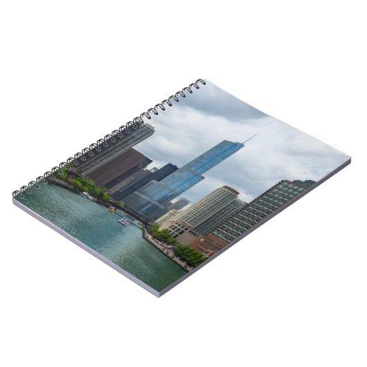 Trump Tower Chicago River Notizblock (Linke Seite)