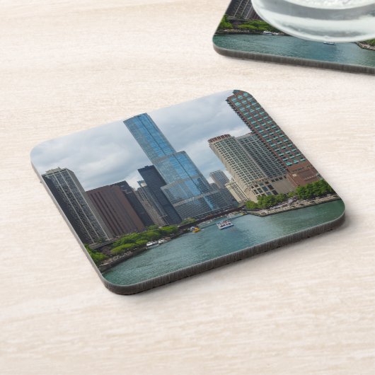 Trump Tower Chicago River Untersetzer (Linke Seite)
