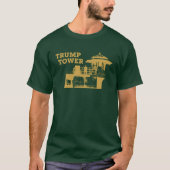 Trump Tower (Gold auf Dunkel) T-Shirt (Vorderseite)