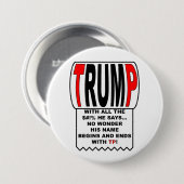 Trump TP! Button (Vorne & Hinten)