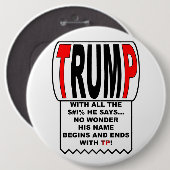 Trump TP! Button (Vorne & Hinten)