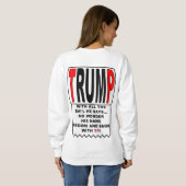Trump TP! Sweatshirt (Schwarz voll)