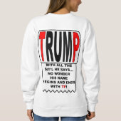 Trump TP! Sweatshirt (Rückseite)