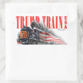 Trump Train 2024 Rechteckiger Aufkleber (Tasche)