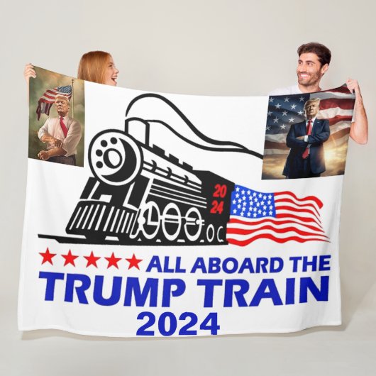 TRUMP TRAIN 2 FLEECEDECKE (Beispiel)