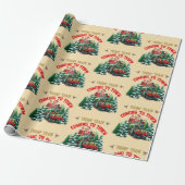 Trump Train kommt in die Stadt Weihnachten MAGA Geschenkpapier (Ungerollt)