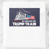 Trump Train Rechteckiger Aufkleber (Tasche)