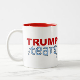 Trump Tränen Zweifarbige Tasse