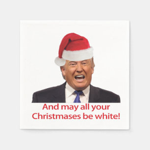 Trump. Träumen von einem weißen Weihnachten Serviette