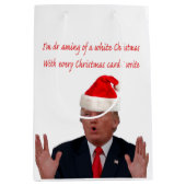 Trump träumt von einem weißen Weihnachten Mittlere Geschenktüte (Vorderseite)