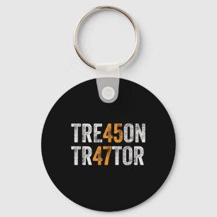 Trump Tre45on Treason Tr47tor Verräter 45 47 Vinta Schlüsselanhänger
