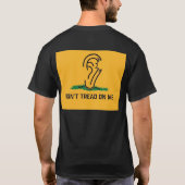 Trump Tread über mich T-Shirt (Rückseite)