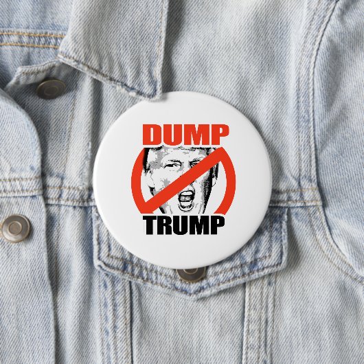 Trump - Trump-Gegner Button (Beispiel)