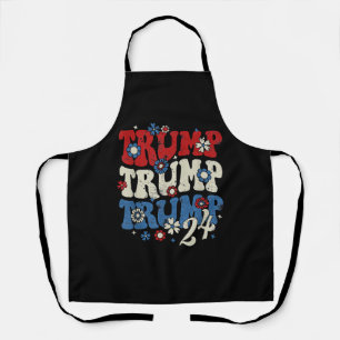 Trump Trump Trump 2024 Retro Schürze