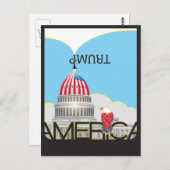 TRUMP Trumpet und Hauptstadt Postkarte (Vorne/Hinten)