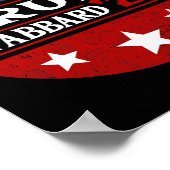 Trump Tulsi Gabbard 2024 Konservative Flagge der U Poster (Ecke)