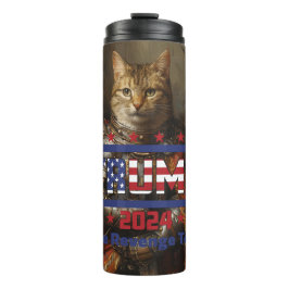 Trump Tumbler: "Rache Tour" (3 Katzenritter) Thermosbecher