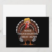 Trump Türkei 2024 wird Erntedank wieder großartig  Einladung (Vorne/Hinten)