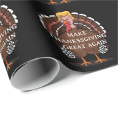 Trump Türkei 2024 wird Erntedank wieder großartig Geschenkpapier (Rolleneckpunkt)