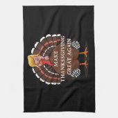 Trump Türkei 2024 wird Erntedank wieder großartig Geschirrtuch (Vertikal)