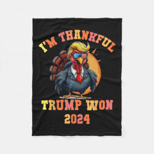 Trump Türkei Funny Meme Ich bin dankbar Trump Won Fleecedecke