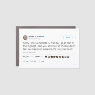Trump Tweetete auf IQ Auto Magnet