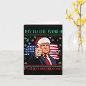 Trump Ugly Christmas Pajamas - I'm Still Your Pres Karte (Gelbe Blume)