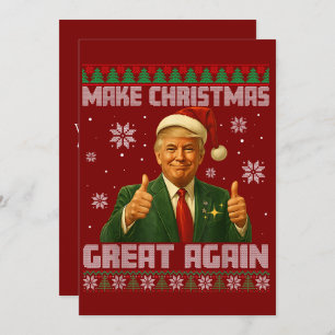 Trump Ugly Xmas Sweater machen Weihnachten wieder 
