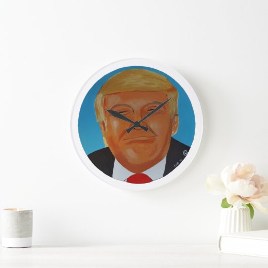 Trump-Uhr Große Wanduhr (Zuhause)