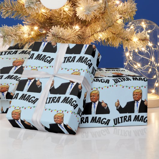 TRUMP ULTRA MAGA CHRISTMAS WRAPPING PAPIER GESCHENKPAPIER (Feiertage)