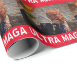 TRUMP ULTRA MAGA CHRISTMAS WRAPPING PAPIER GESCHENKPAPIER<br><div class="desc">DONALD TRUMP ULTRA MAGA WRAPPING PAPIER FÜR GEBURTSTAG ODER WEIHNACHTEN</div>