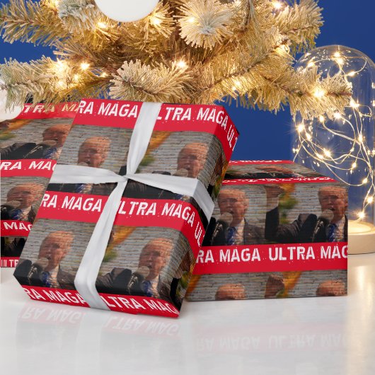 TRUMP ULTRA MAGA GRAFFITI CHRISTMAS GESCHENKPAPIER (Feiertage)