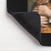 Trump umarmt eine orange Katze 2024 Mousepad (Ecke)