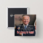 Trump und Biden-Debatte Button (Vorne & Hinten)