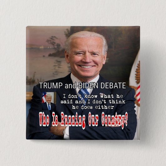 Trump und Biden-Debatte Button (Vorderseite)