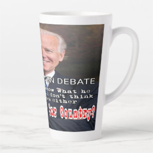 Trump und Biden-Debatte Milchtasse