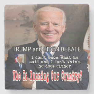 Trump und Biden-Debatte Steinuntersetzer