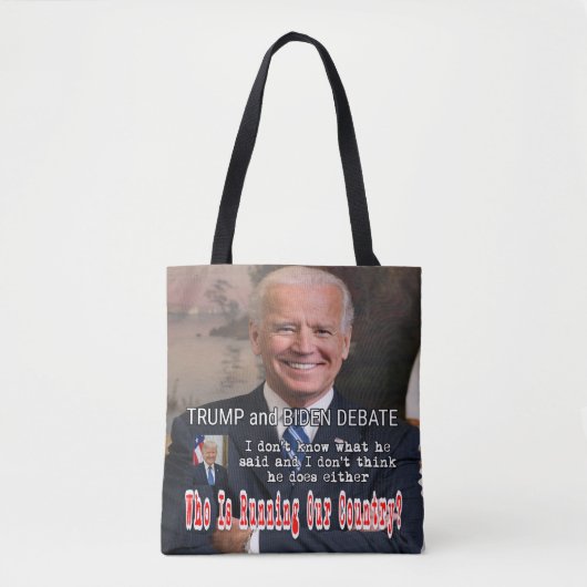 Trump und Biden-Debatte Tasche (Vorderseite)