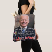 Trump und Biden-Debatte Tasche (Von Nahem)
