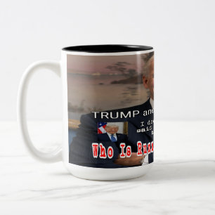 Trump und Biden-Debatte Zweifarbige Tasse