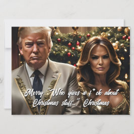 Trump und die Ehefrau "Who gib a F*ck" Weihnachten