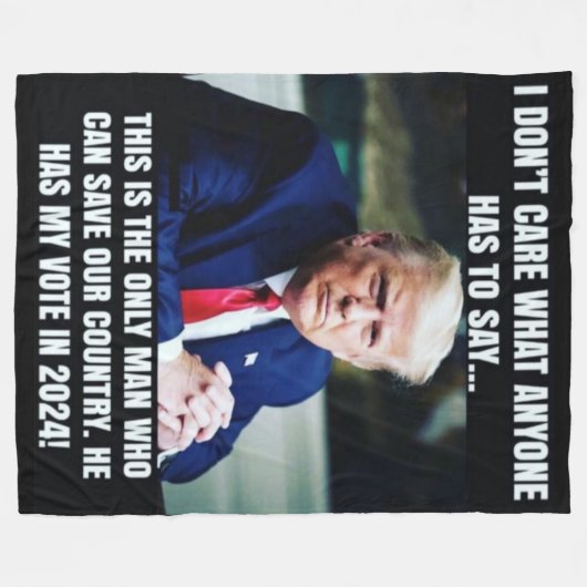 TRUMP und die Wahlen Fleecedecke (Vorderseite (Horizontal))