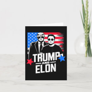 Trump und Elon 2024 Präsidentschaftswahl Amerikane Karte