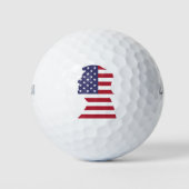 TRUMP und Flagge Golfball (Vorderseite)