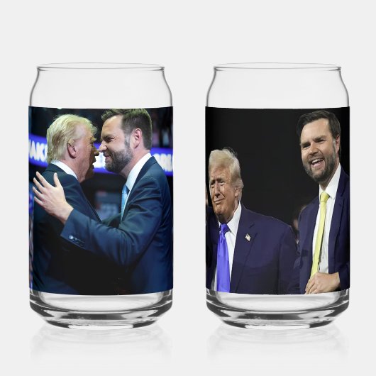 Trump und JD Vance 2024 Dosenglas (Vorderseite)