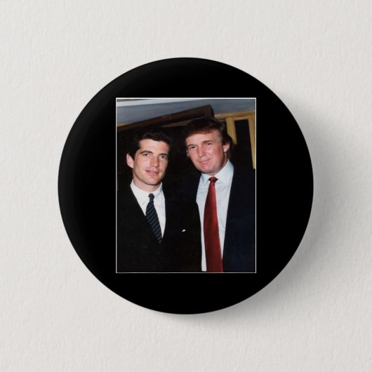 Trump und JFK anonym Button (Vorderseite)